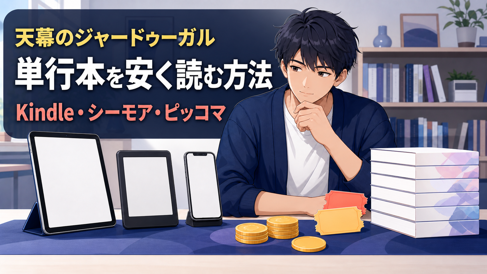 『天幕のジャードゥーガル』単行本を安く読む方法のタイトル入りアイキャッチ